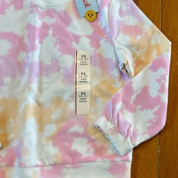 New 3 Piece Lot Old Navy Blue Skinny Jeans Shorts Cat & Jack Sweatshirt Size 4T - Picture 6 of 12